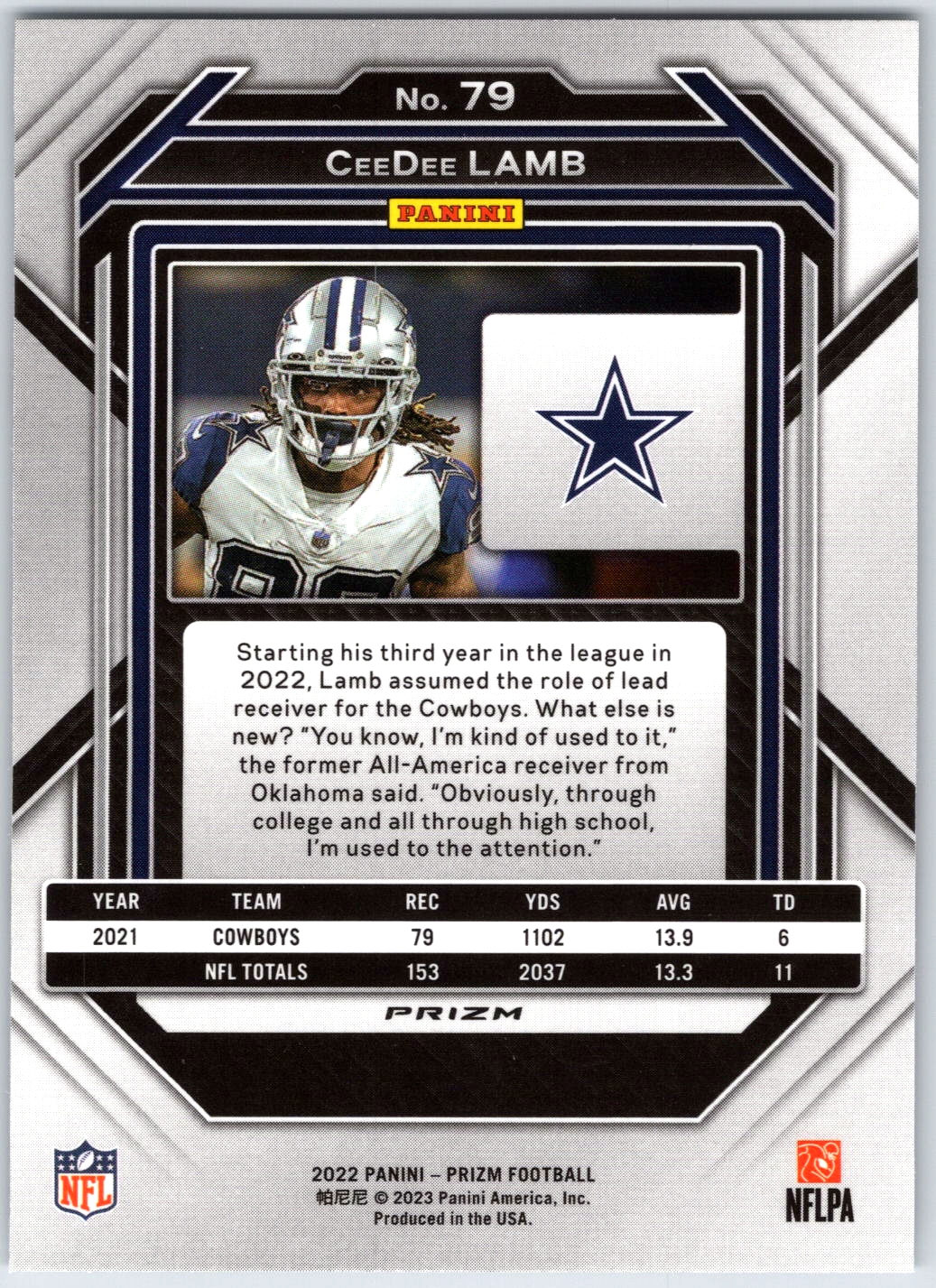 Card back