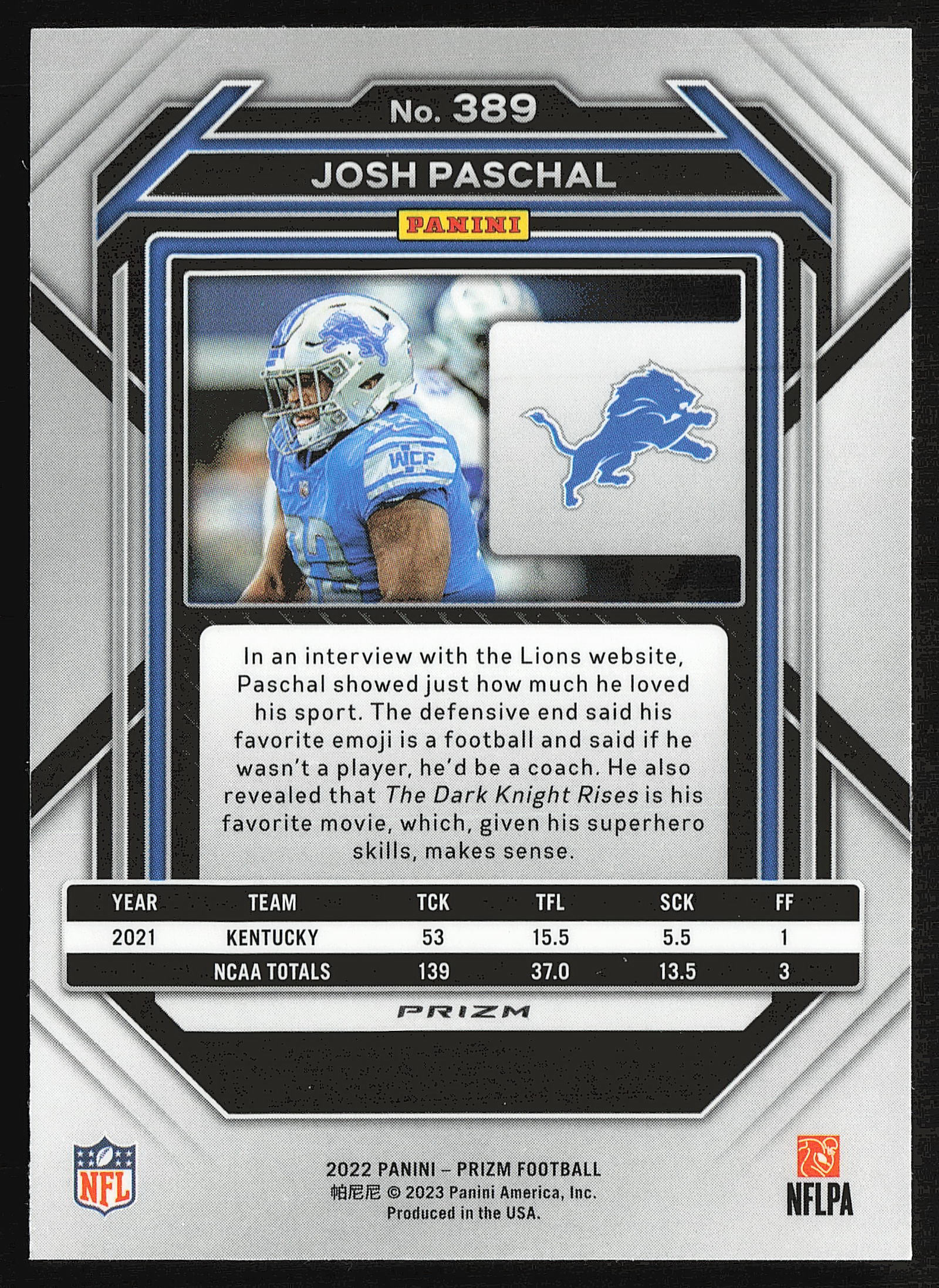 Card back