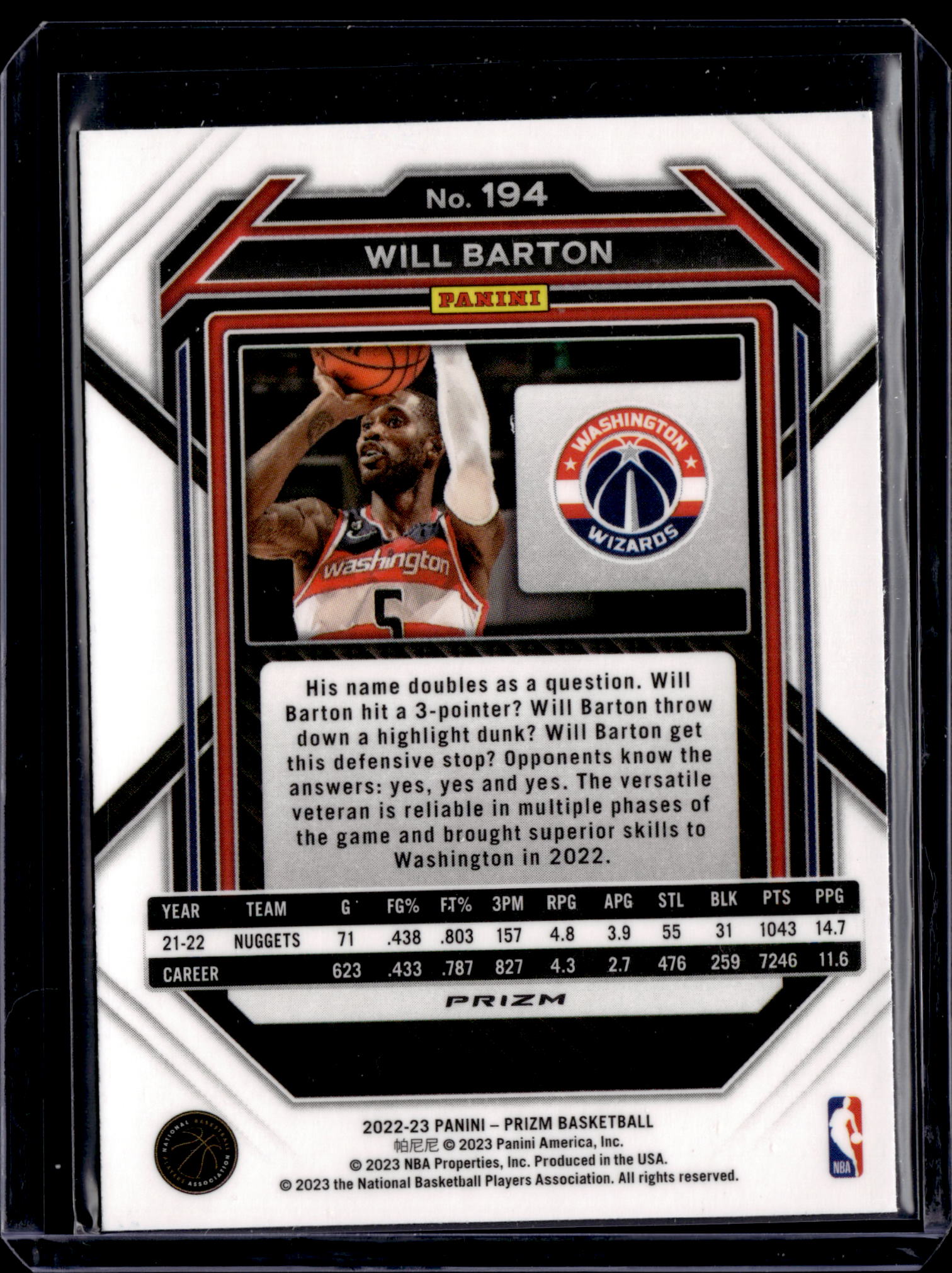 Card back