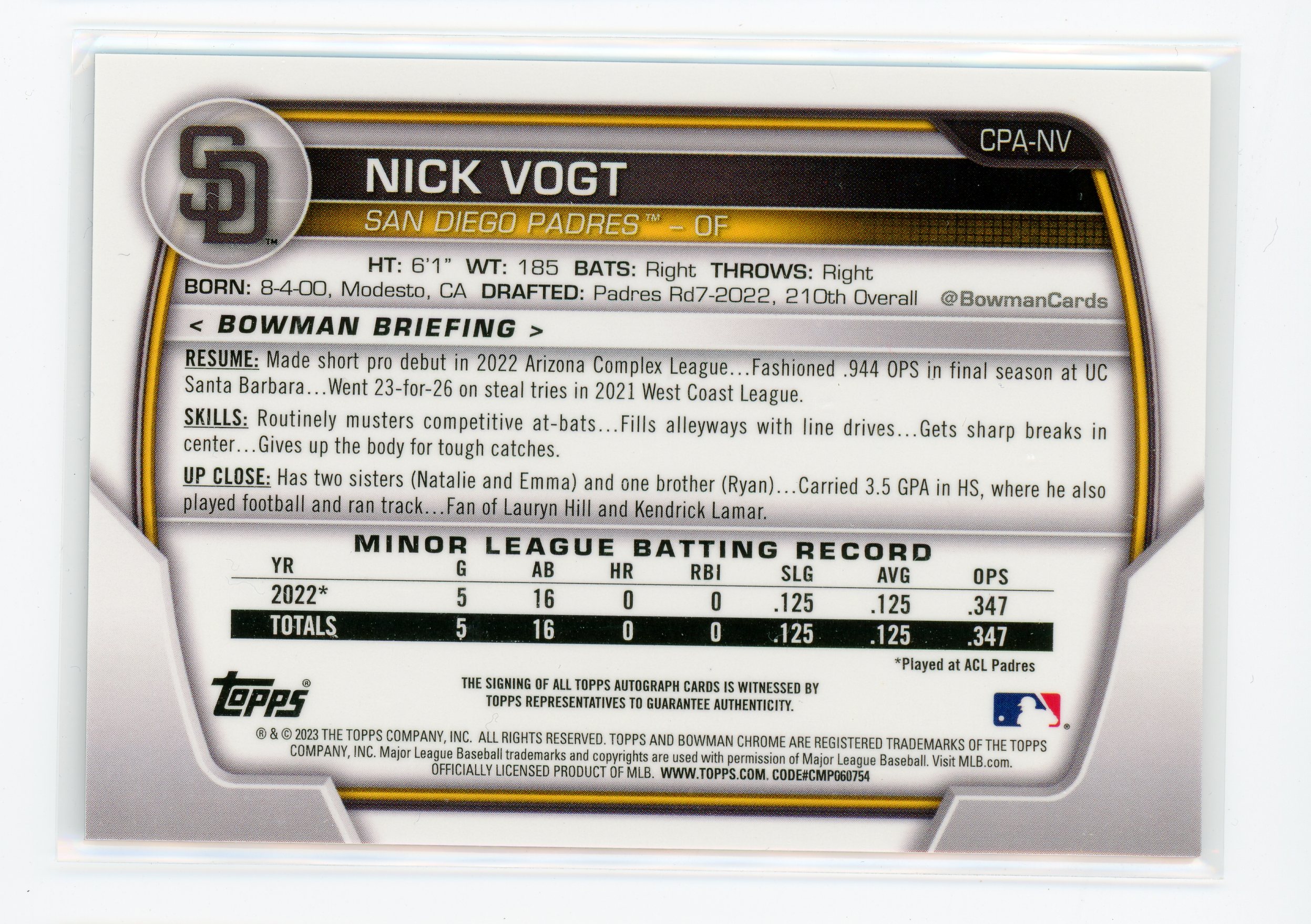 Card back
