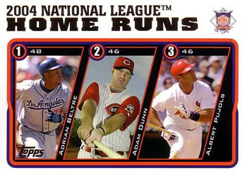 2004 National League Home Runs (Adrian Beltre / Adam Dunn / Albert Pujols)
