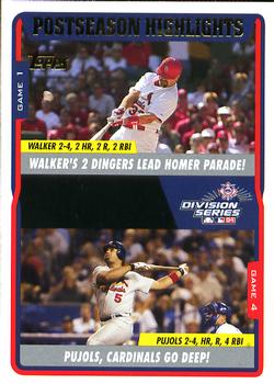 Walker's 2 Dingers Lead Homer Parade! / Pujols, Cardinals Go Deep! PSH, NLDS