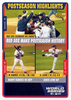 Red Sox Make Postseason History / Manny Ramirez WS MVP / Derek Lowe WP