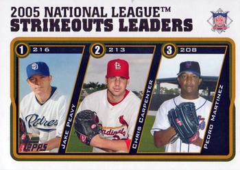 2005 National League Strikeout Leaders (Jake Peavy / Chris Carpenter / Pedro Martinez)