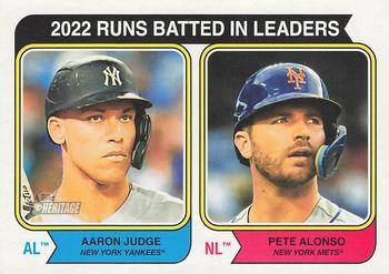 2022 Runs Batted In Leaders (Aaron Judge / Pete Alonso)