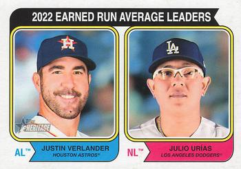2022 Earned Run Average Leaders (Justin Verlander / Julio Urías)