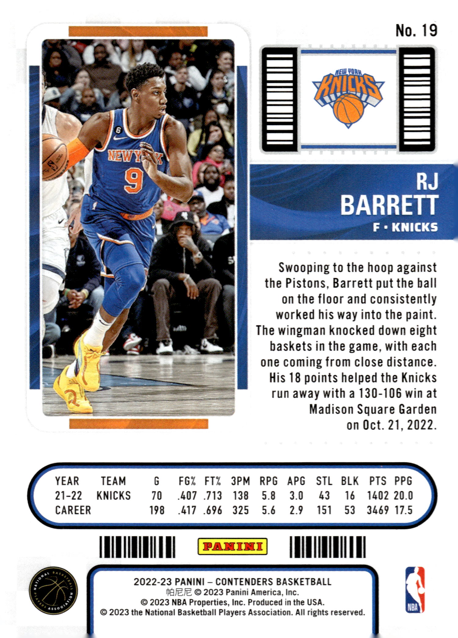 Card back