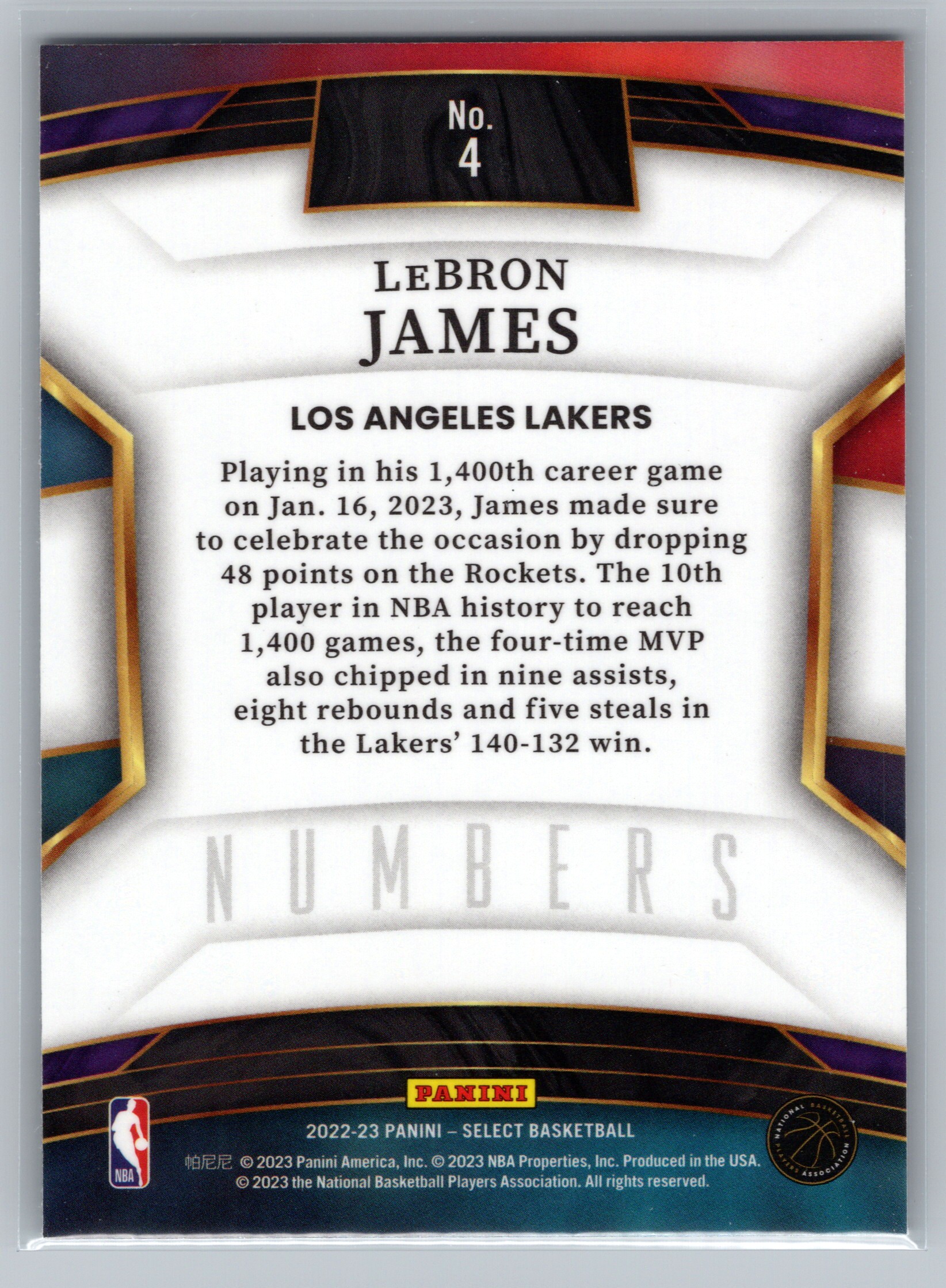 Card back