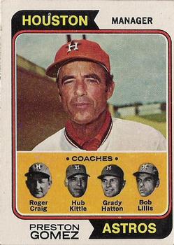 Astros Field Leaders (Preston Gomez / Roger Craig / Hub Kittle / Grady Hatton / Bob Lillis)