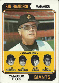 Giants Field Leaders (Charlie Fox / John McNamara / Joe Amalfitano / Andy Gilbert / Don McMahon)