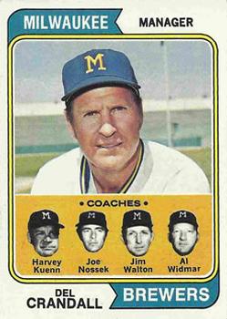 Brewers Field Leaders (Del Crandall / Al Widmar / Joe Nossek / Jim Walton / Harvey Kuenn)