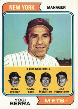 Mets Field Leaders (Yogi Berra / Joe Pignatano / Rube Walker / Eddie Yost / Roy McMillan)