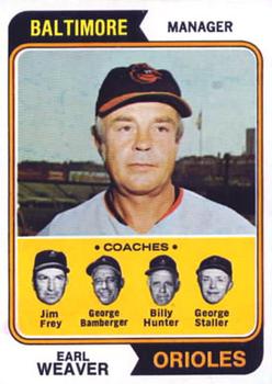 Orioles Field Leaders (Earl Weaver / Jim Frey / George Bamberger / Billy Hunter / George Staller)