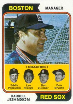 Red Sox Field Leaders (Darrell Johnson / Eddie Popowski / Lee Stange / Don Zimmer / Don Bryant)