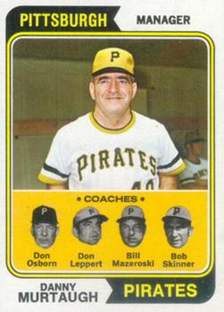 Pirates Field Leaders (Danny Murtaugh / Don Osborn / Bill Mazeroski / Don Leppert / Bob Skinner)
