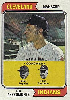 Indians Field Leaders (Ken Aspromonte / Clay Bryant / Tony Pacheco)