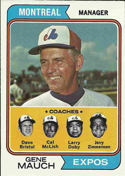 Expos Field Leaders (Gene Mauch / Larry Doby / Jerry Zimmerman / Dave Bristol / Cal McLish)