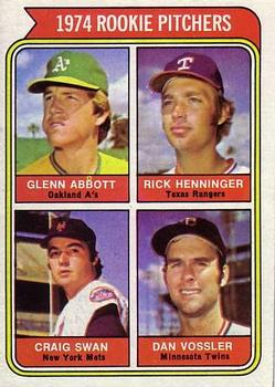 1974 Rookie Pitchers (Glenn Abbott / Rick Henninger / Craig Swan / Dan Vossler)