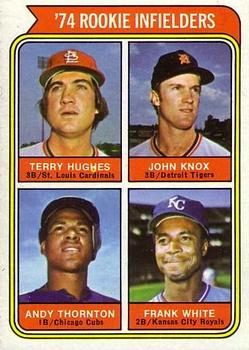 1974 Rookie Infielders (Terry Hughes / John Knox / Andy Thornton / Frank White)