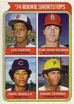 1974 Rookie Shortstops (Leo Foster / Tom Heintzelman / Dave Rosello / Frank Taveras)