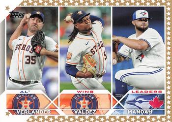 AL Wins Leaders (Justin Verlander / Framber Valdez / Alek Manoah)