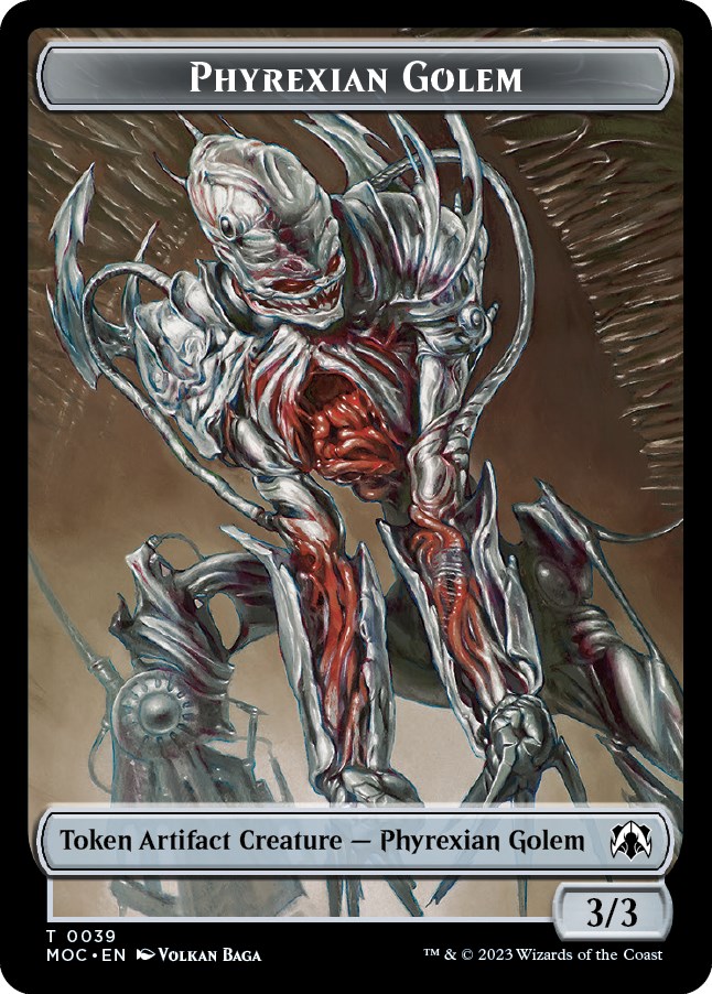 Phyrexian Golem // Phyrexian Horror Double-Sided Token