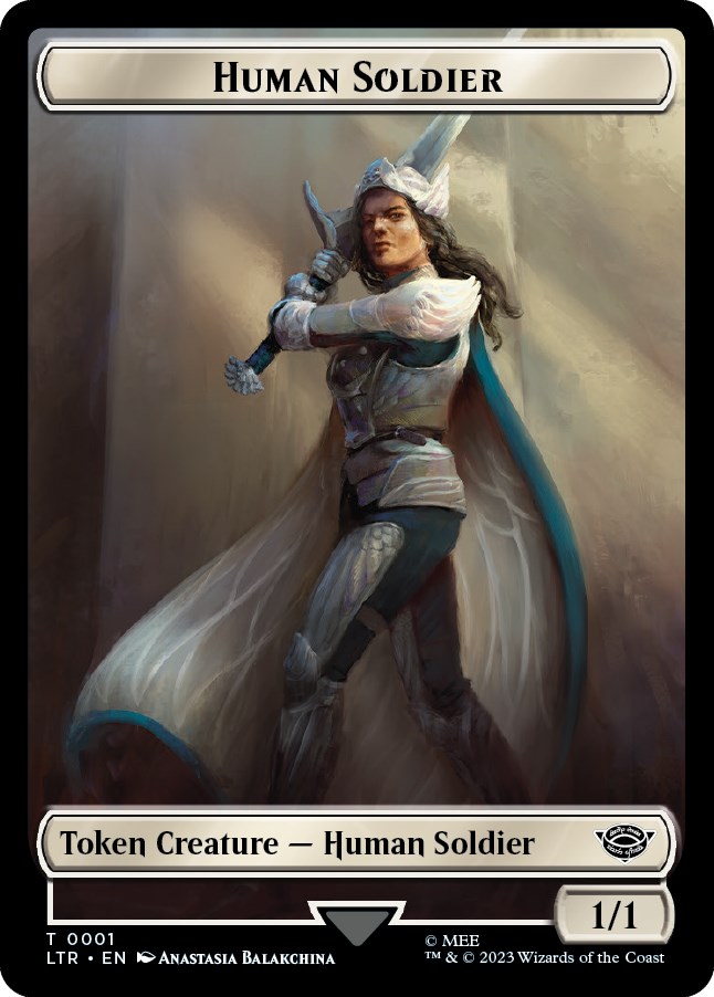 Human Soldier (0001) // Food (0011) Double-Sided Token