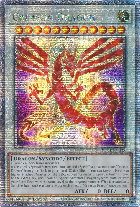 #DUNE-EN038 Crimson Dragon (Quarter Century Secret Rare)