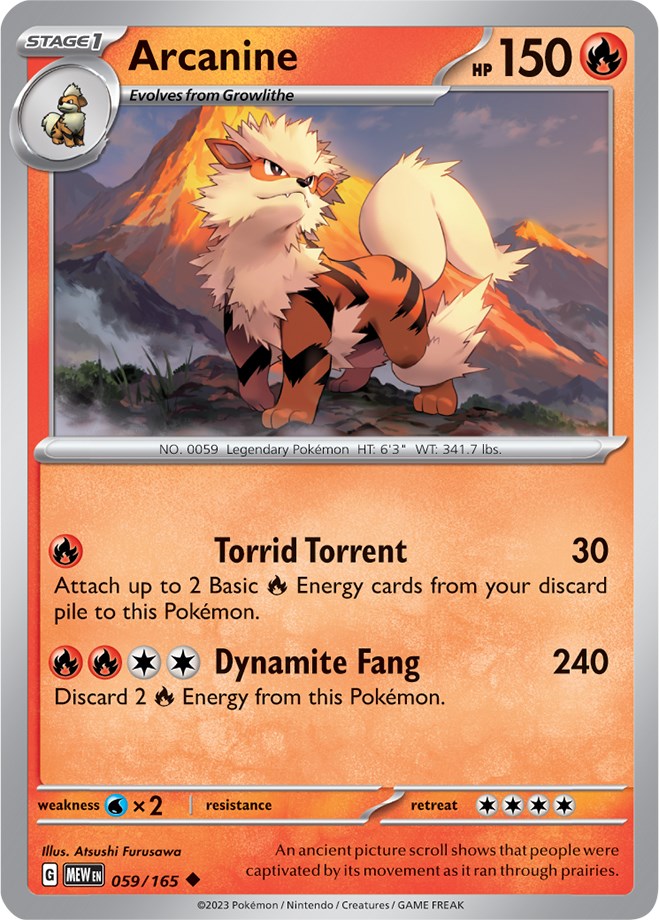 #059/165 Arcanine