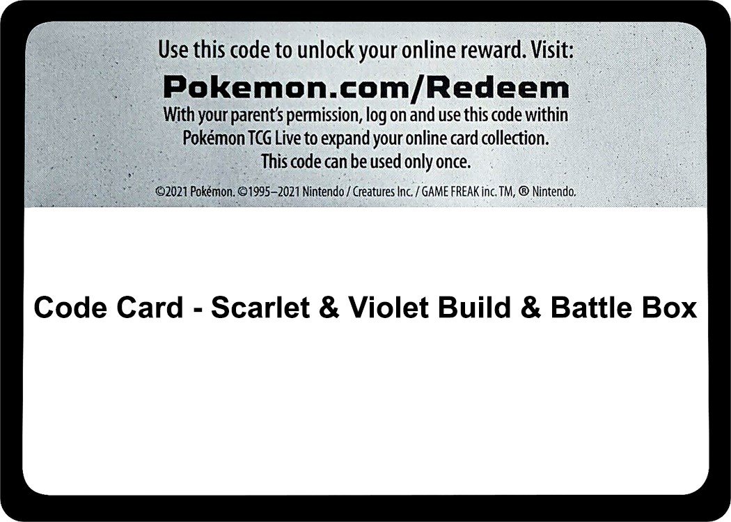 Code Card Scarlet & Violet Build & Battle Box