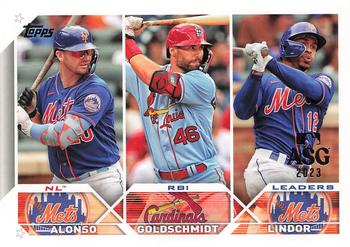 NL RBI Leaders (Pete Alonso / Paul Goldschmidt / Francisco Lindor)