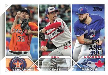 AL ERA Leaders (Justin Verlander / Dylan Cease / Alek Manoah)