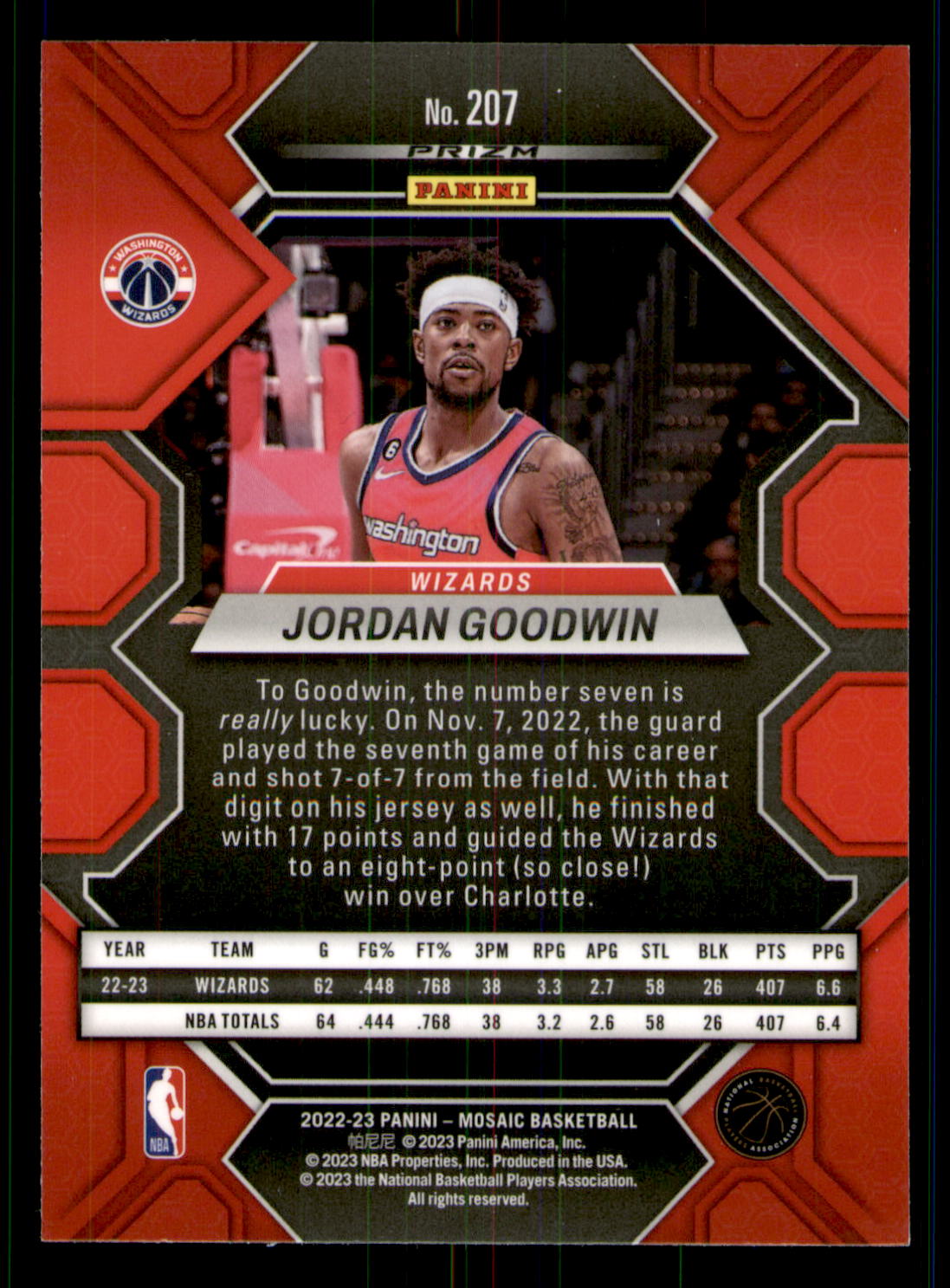 Card back