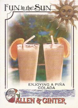 Enjoying a Piña Colada