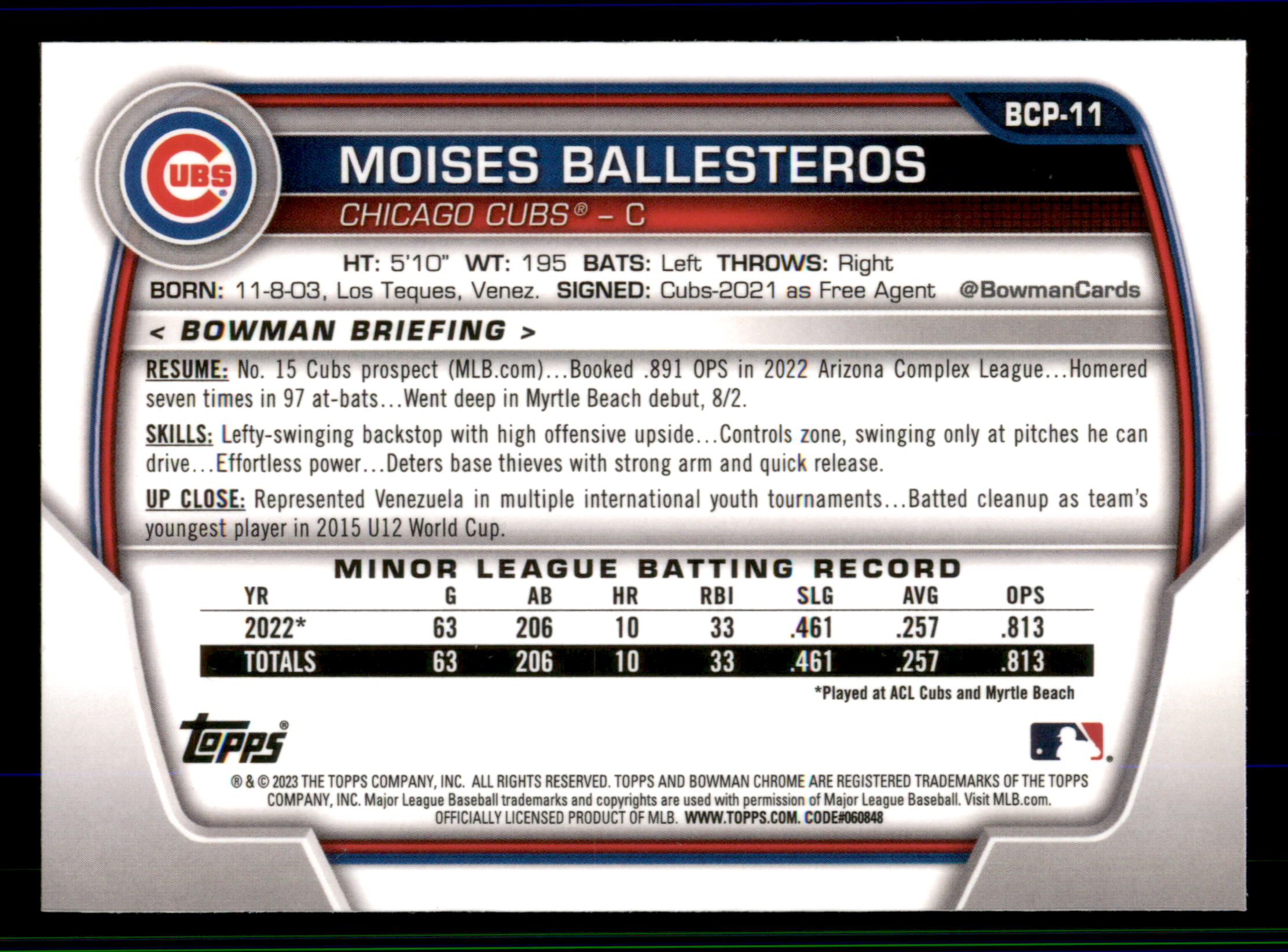 Card back