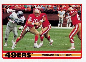 49ers Team Leaders (Montana On the Run)