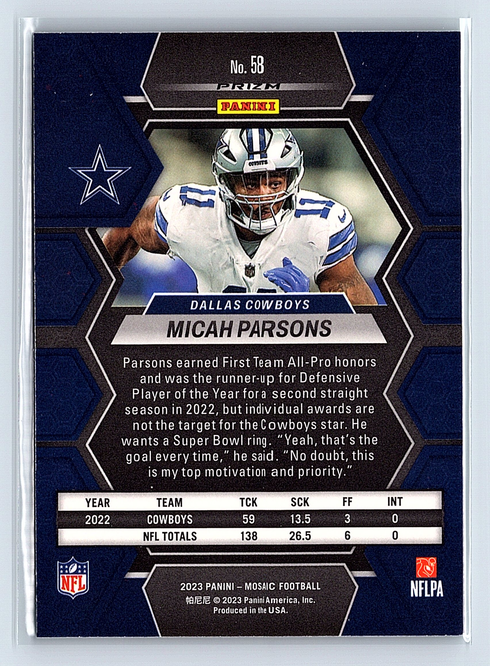 Card back