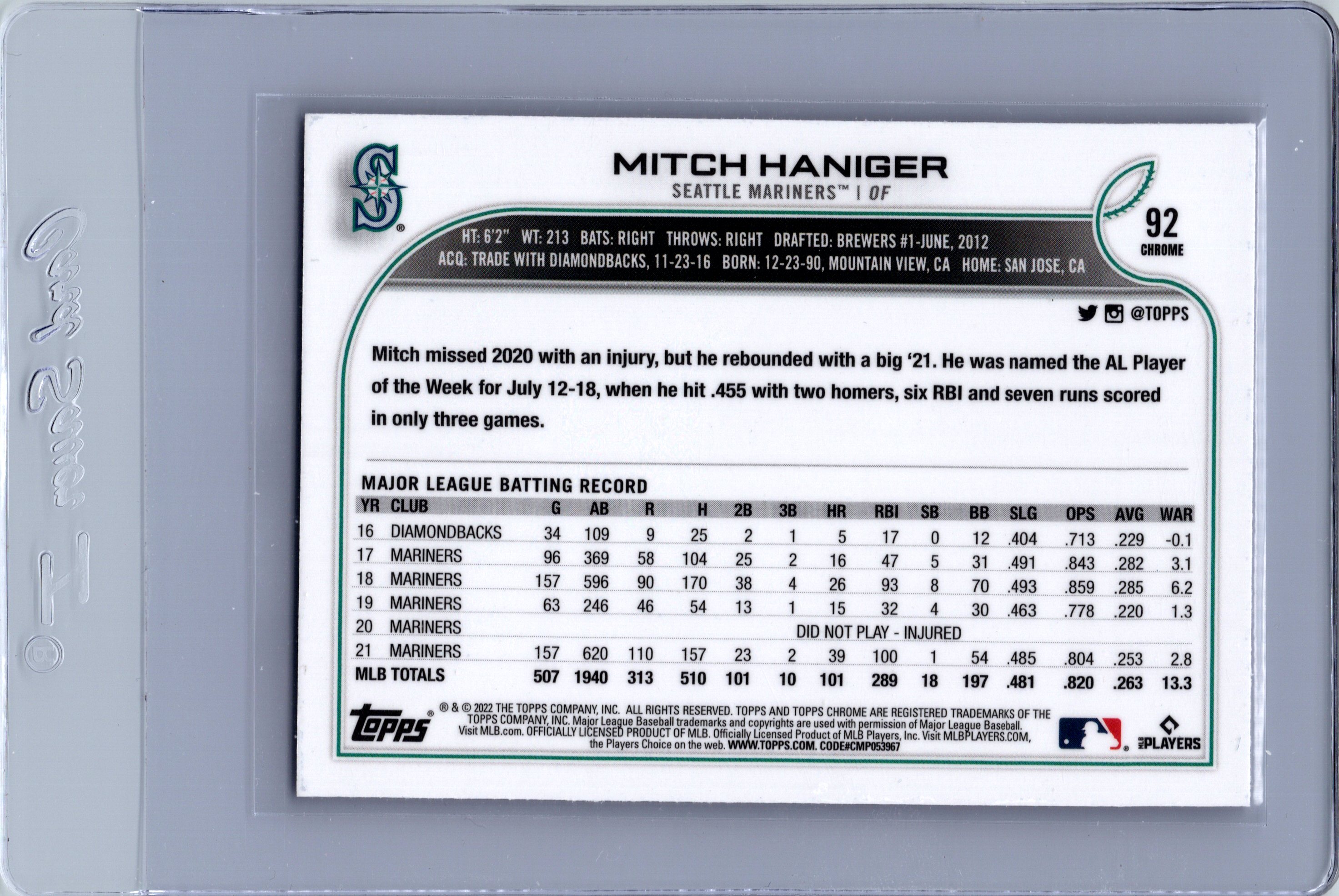 Card back