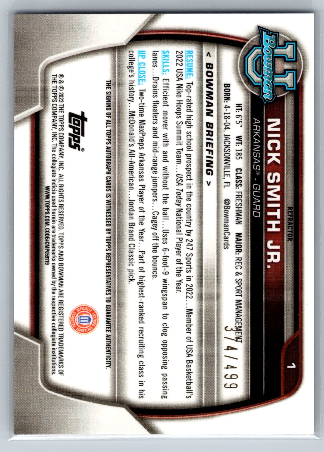 Card back