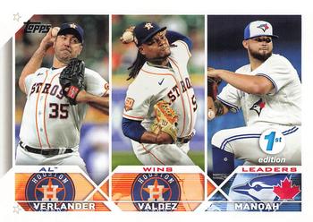 AL Wins Leaders (Justin Verlander / Framber Valdez / Alek Manoah) LL