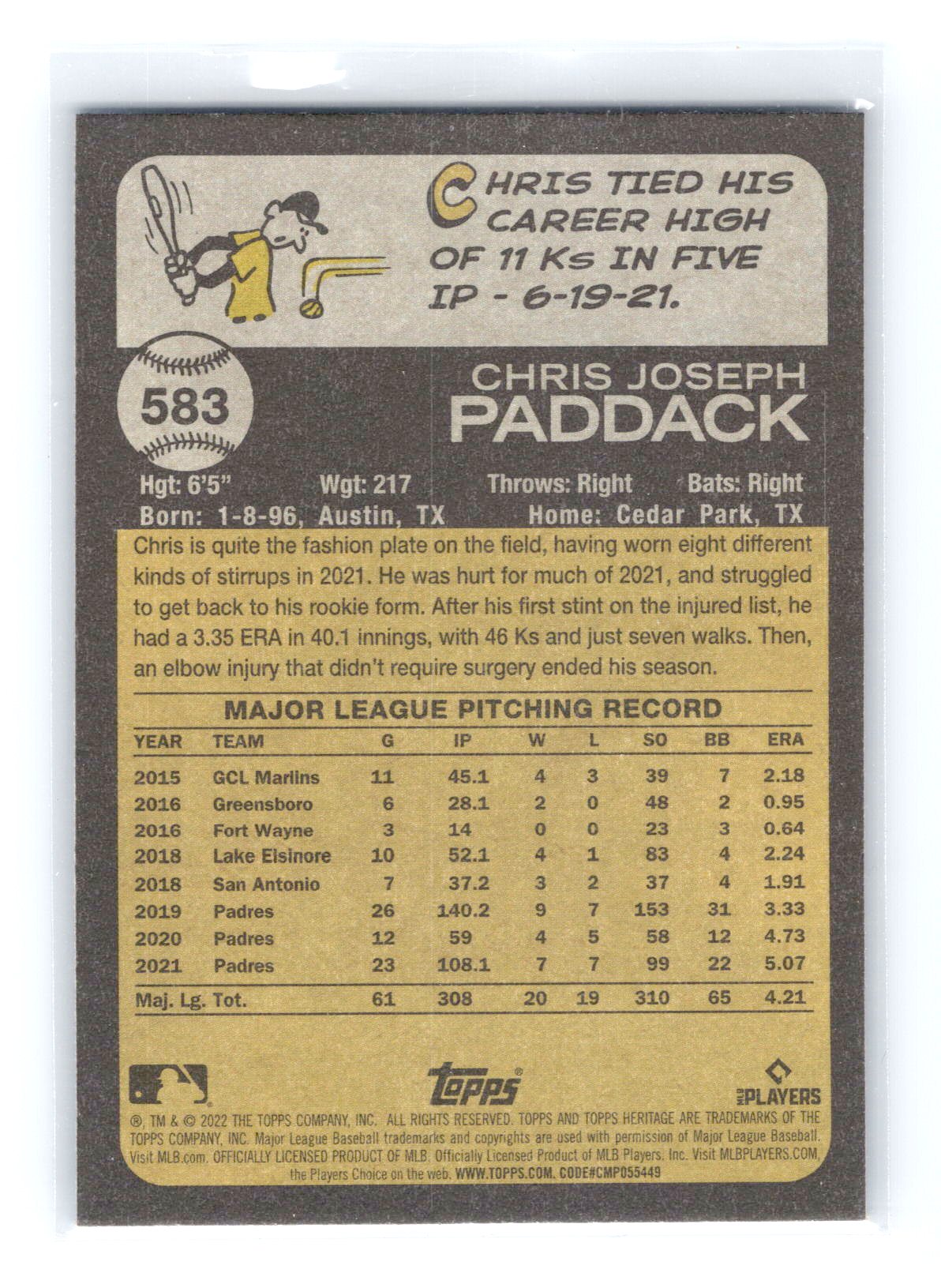 Card back