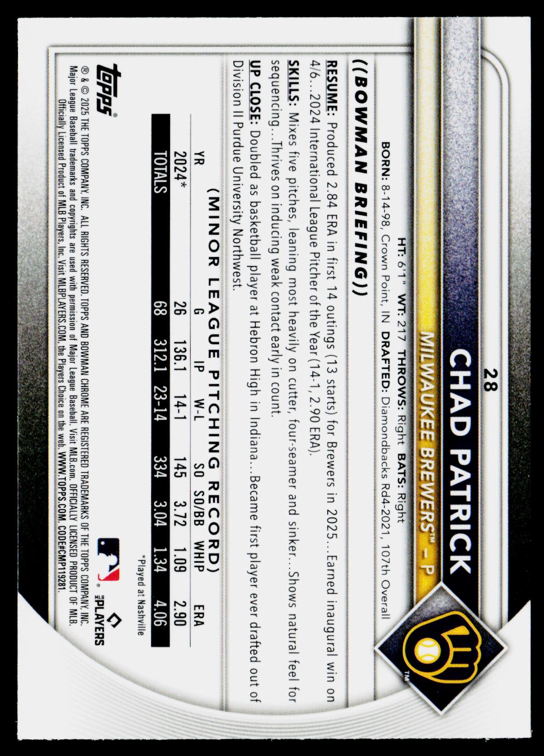 Card back
