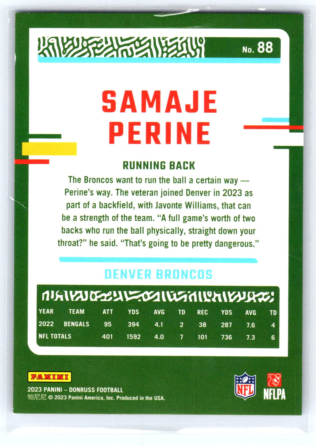 Card back