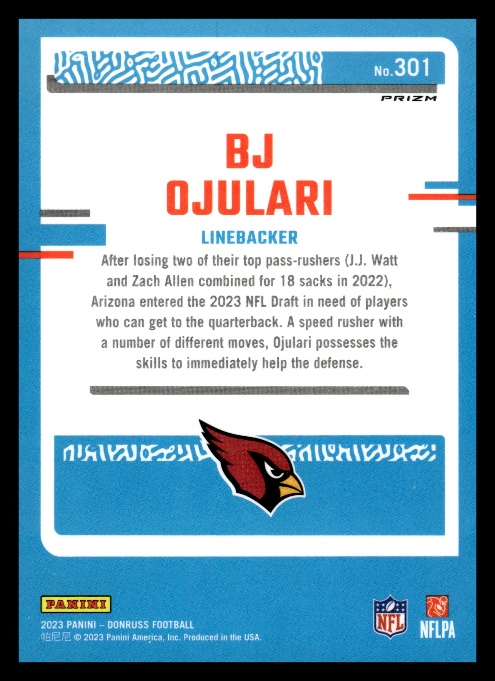 Card back