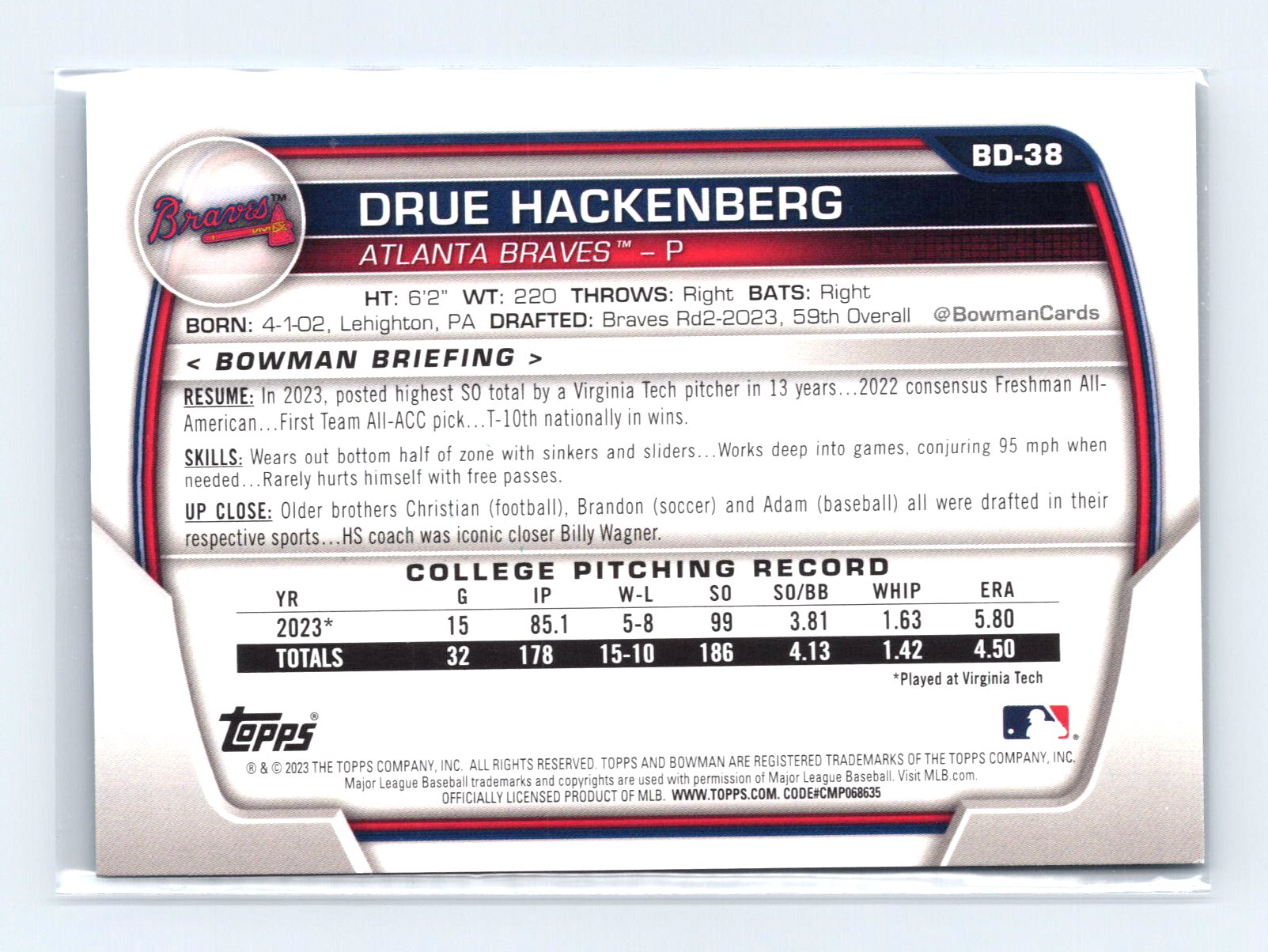 Card back