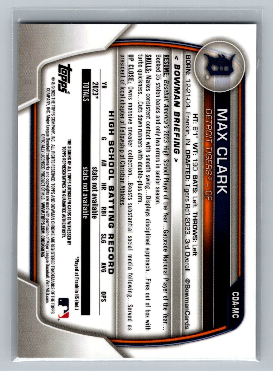 Card back