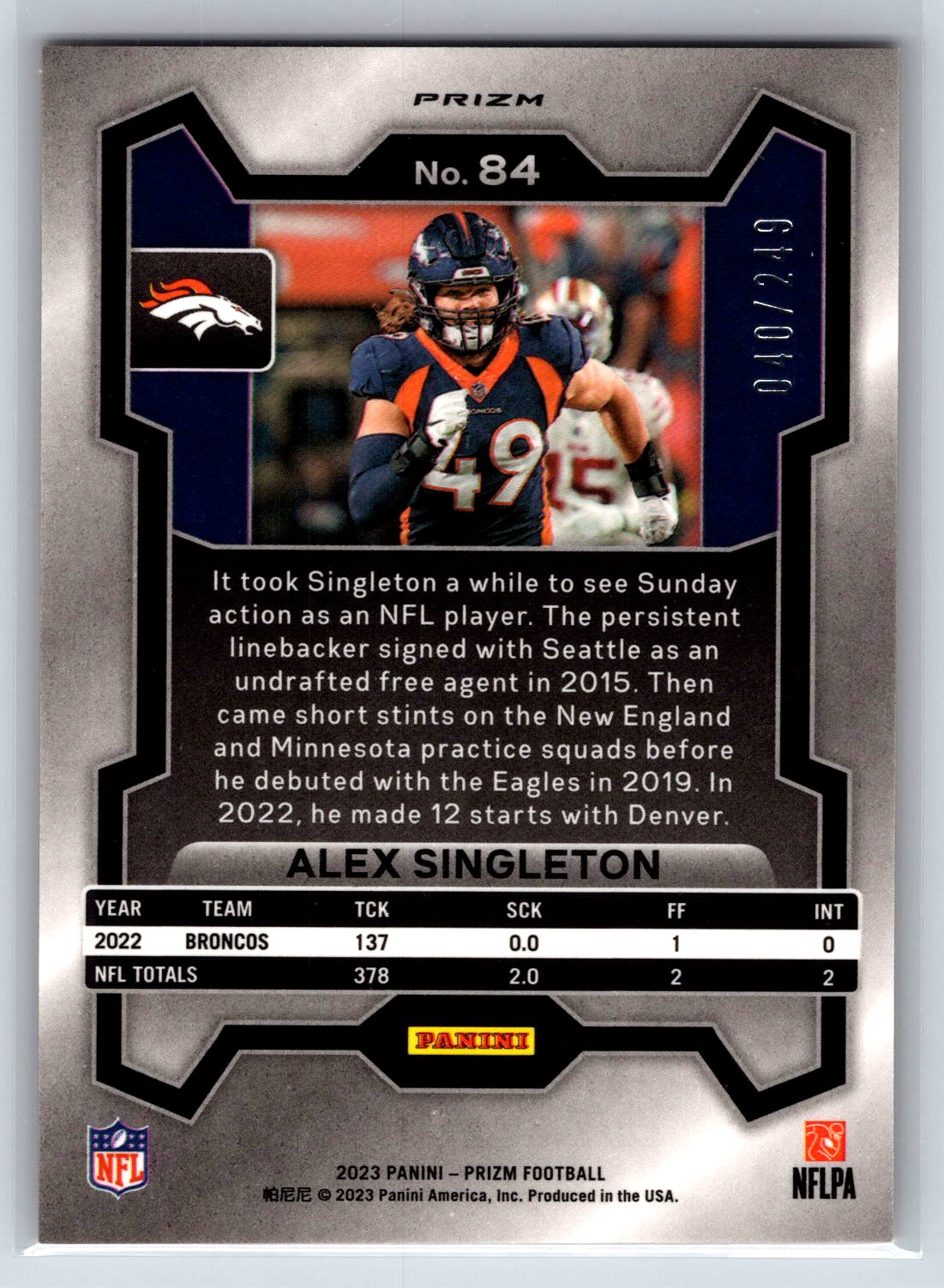 Card back