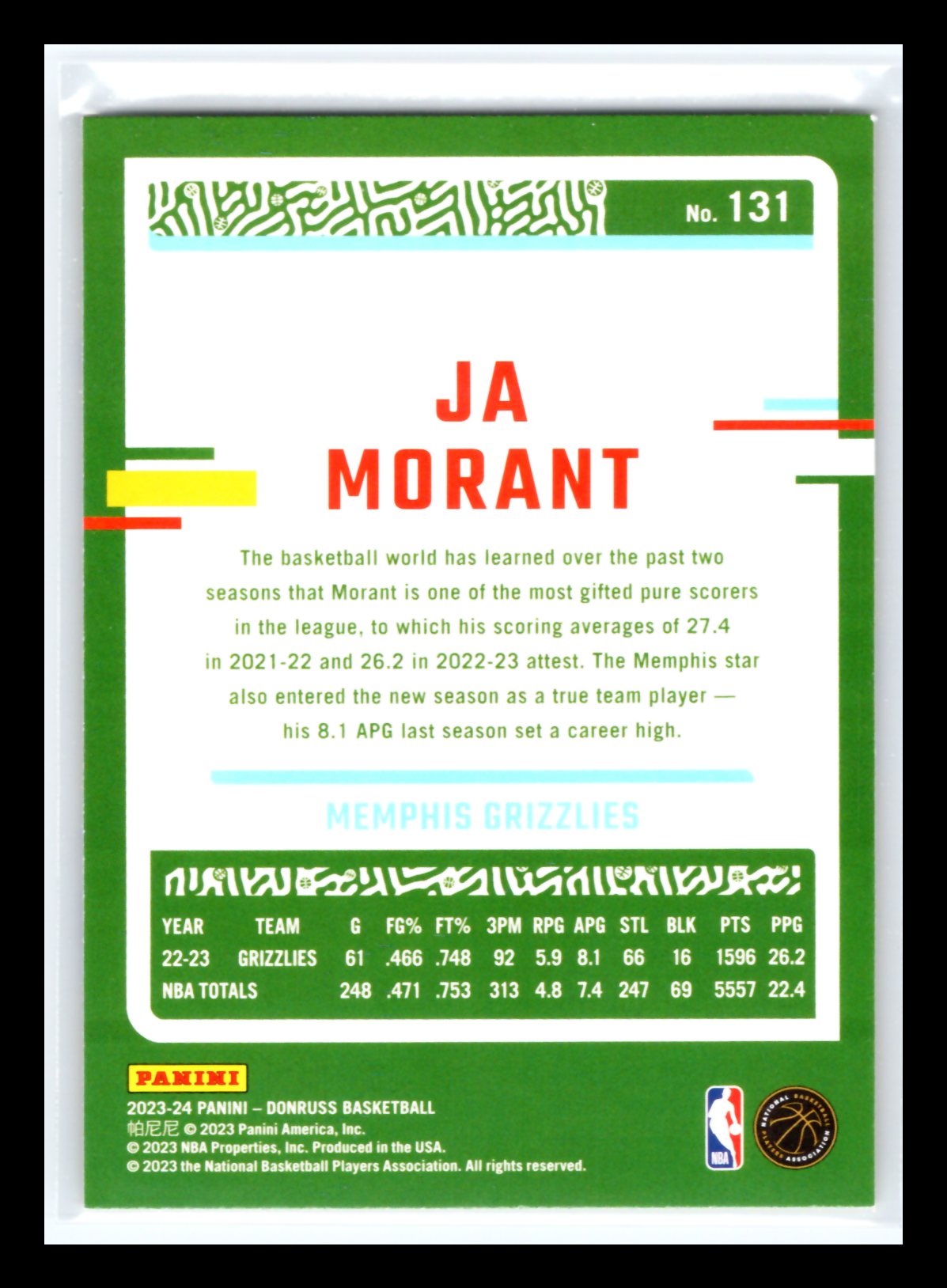 Card back