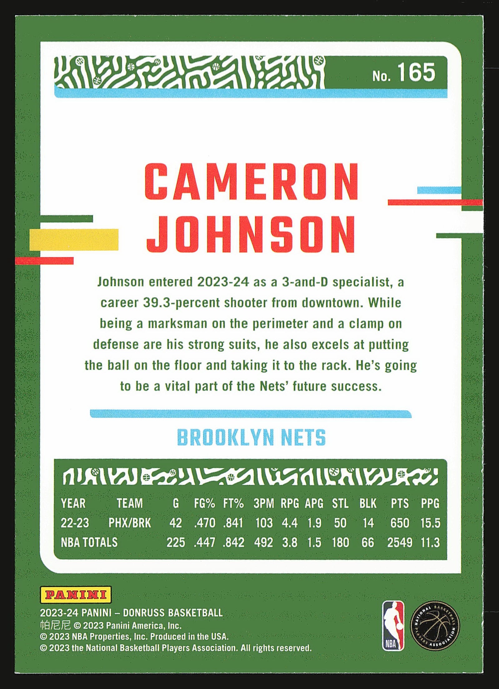 Card back