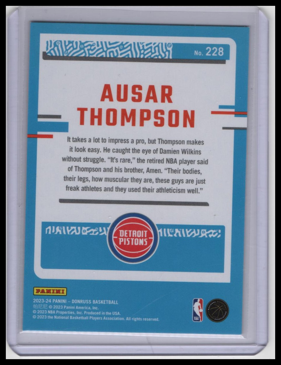 Card back